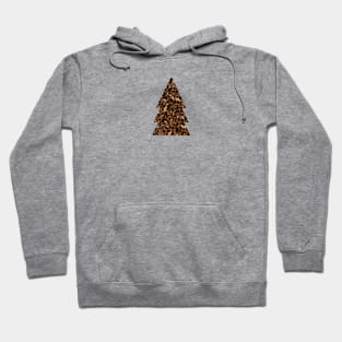 Christmas tree made of leopard pattern Hoodie